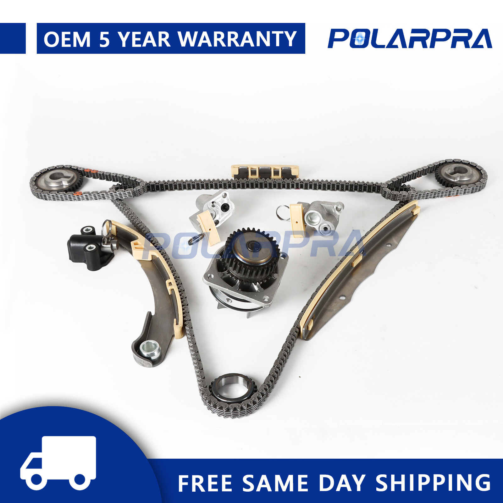 Mizumo Auto MA-9761234712 Timing Chain Kit Water Pump Compatible With/For 05-10 Nissan Frontier Pathfinder Xterra VQ40DE - Foto 3