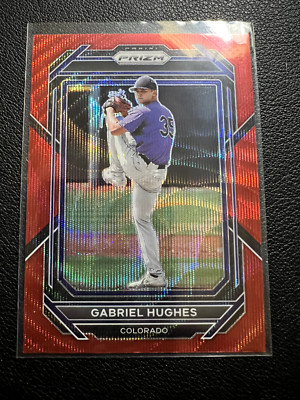 2023 Panini Prizm Ruby Wave Gabriel Hughes #152 Rockies