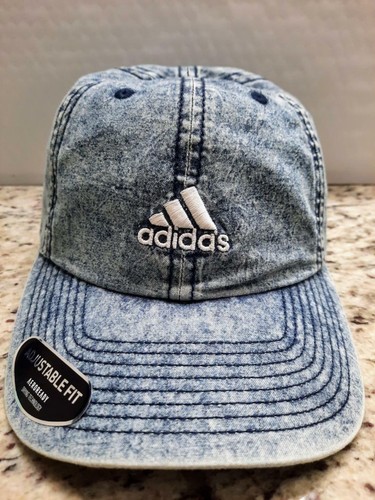 ADIDAS 3 Stripe Logo Mens Blue Washed 