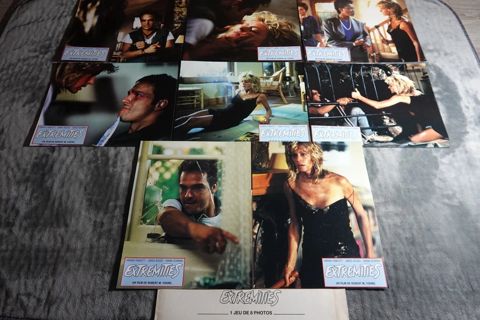 EXTREMITIES Farrah Fawcett James Russo jeu 8 photos cinema lobby cards 1986 - Photo 1/1