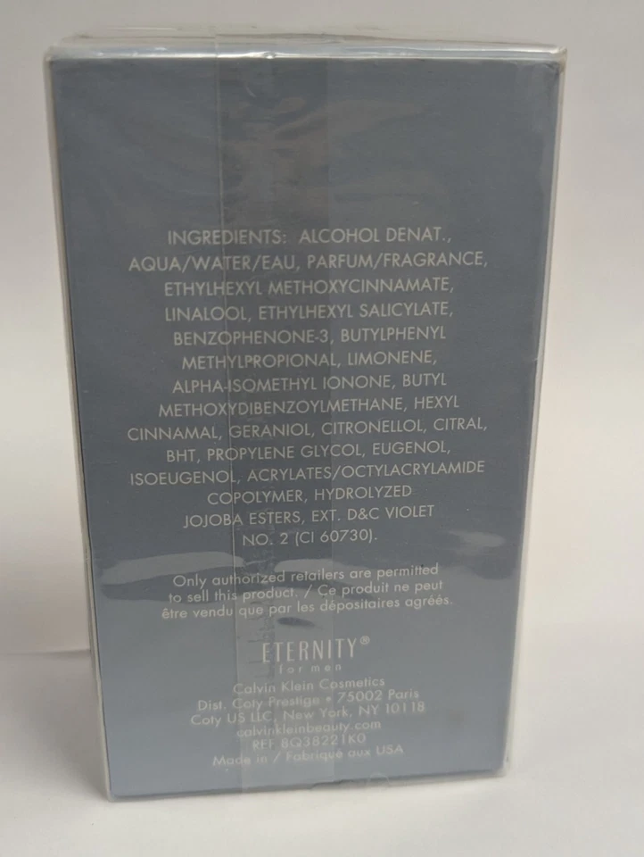 LOTE DE 4 CALVIN KLEIN ETERNITY PARA HOMBRES AQUA EDT SPRAY 1,7 fl oz NUEVO EN CAJA SELLADO Foto 3 de 3