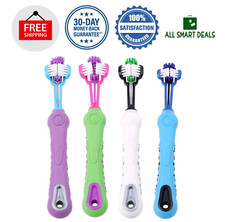 Cepillo De Dientes Para Perros Gatos Mascotas Especial 3 Lados Cuidado Dientes