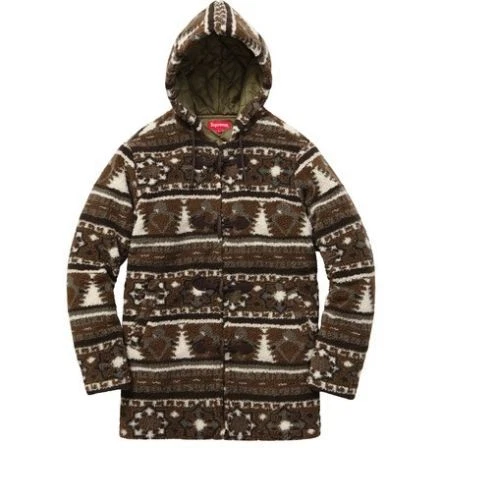 Veste polaire à bascule Supreme Sherpa grande taille marron