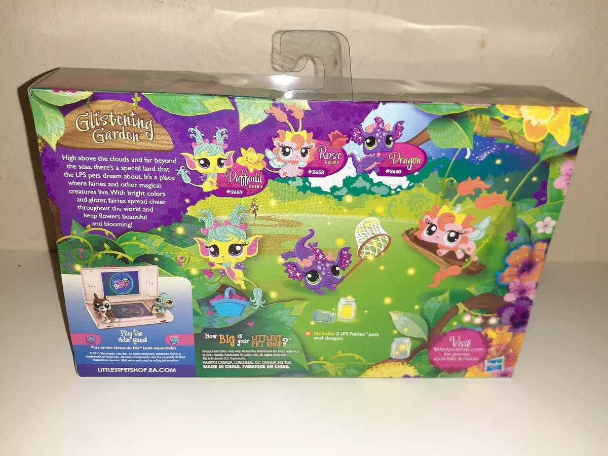 Littlest Pet Shop Glistening Garden Fairies 2658 2659 2660 NEW