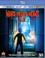 Mars Needs Moms (Blu-ray/DVD, 2011, 4-Disc Set; 3D)
