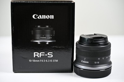 Canon RF-S10-18mm F4.5-6.3 IS STM RF Mount Ultra Wide Zoom Canon RF-S10-18mm F4.5-6.3 IS STM RF Mount Ultra Wide Zoom