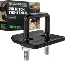Rhino USA Hitch Tightener Anti-Rattle Clamp Heavy Duty Steel Stabilizer for 2in