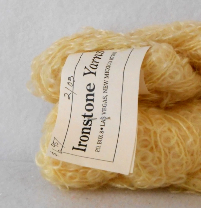 FIO - MOHAIR/LÃ/NYLON IRONSTONE "BIG LOOP" - LOTE DE 2 HANKS - NOVO! - Imagem 2 de 2