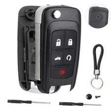 5 Button Key Fob Shell Replacement for Chevy Cruze Camaro Impala Equinox GMC