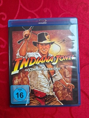 Indiana Jones Complete Adventures 4 Filme auf Blu Ray Harrison Ford Sehr guter