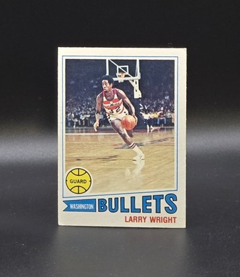 1977-78 Topps LARRY WRIGHT Rookie Card #112 EX-MT+ Washington Bullets