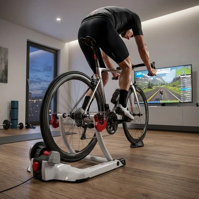 ELITE Qubo Power Smart B+ Rollentrainer - Bluetooth Heimtrainer für 20-29 Zol...