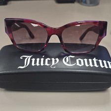 Juicy Couture Cat Eye Purple Tortoise Shell Sunglasses Acetate Plastic Lens-New