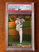 2021 Stadium Club Garrett Crochet Chrome Gold Refractor Rookie /50 PSA 10