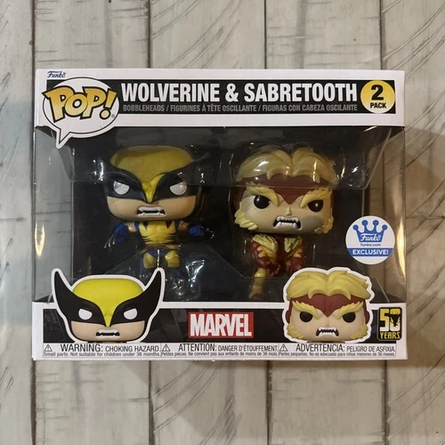 Funko Pop! Vinyl: Marvel - Wolverine & Sabretooth 2-Pack - Funko (Exclusive)