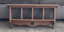 Vintage Wooden Wall Shelf with A Heart Cutout Design Country Cottage Decor