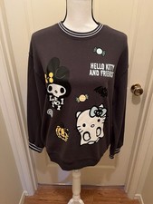 Sanrio Hello Kitty Halloween Graphic Sweatshirt Target Black Women's S NWT