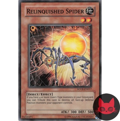 Yugioh Relinquished Spider SOVR-EN017 Common NM