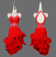 Latin Dance Professional Dress Competition Clothing Women Dresses Children Skirt