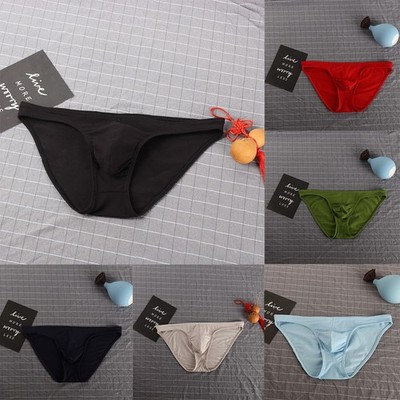 Hot Underwear Sexy Soft U Convex Pouch Ice Silk Print Bikini Atmungsaktiv