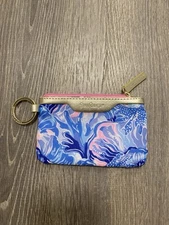Lilly Pulitzer Zip ID Case wallet pouch keychain