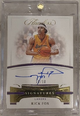2020-21 Panini Flawless - Excellence Signatures Rick Fox #EXS-RFX Gold /10 (AU)