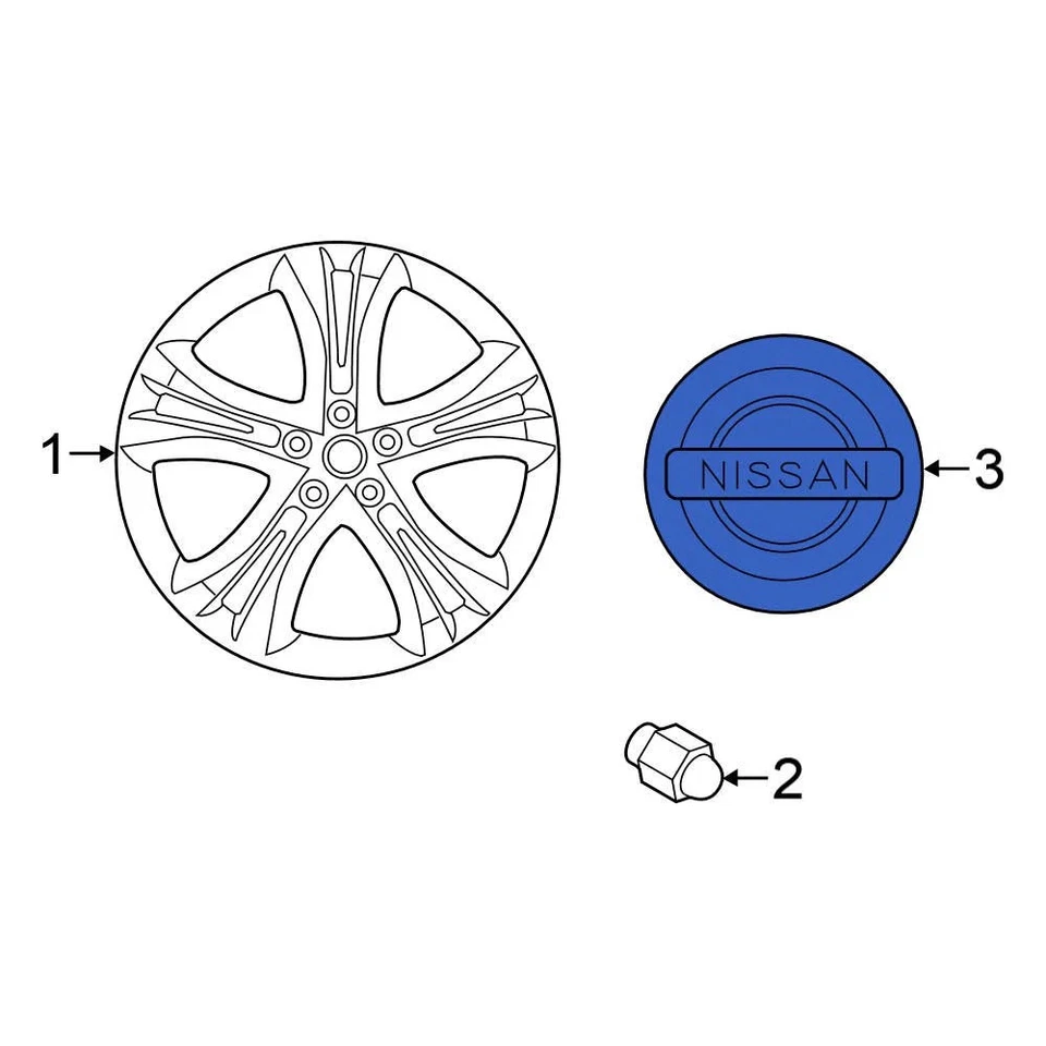 For Nissan Maxima 2002-2008 Nissan 403435Y700 Wheel Cap Foto 4 de 4