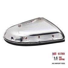Led Side Mirror Turn Signal Puddle Light Lamp Housing Cover Left-clear