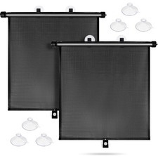 Car Window Shades for Baby-2 Pack Retractable Side Window Car Sun Shade Block...