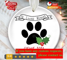 Pet Memorial Ornament Pet Loss Gift for Bereavement in Memory of Dog Memorial...