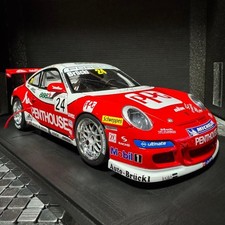 AUTOart 1/18 Porsche 911 GT3 Cup #24 Penthouse Red White Race Car
