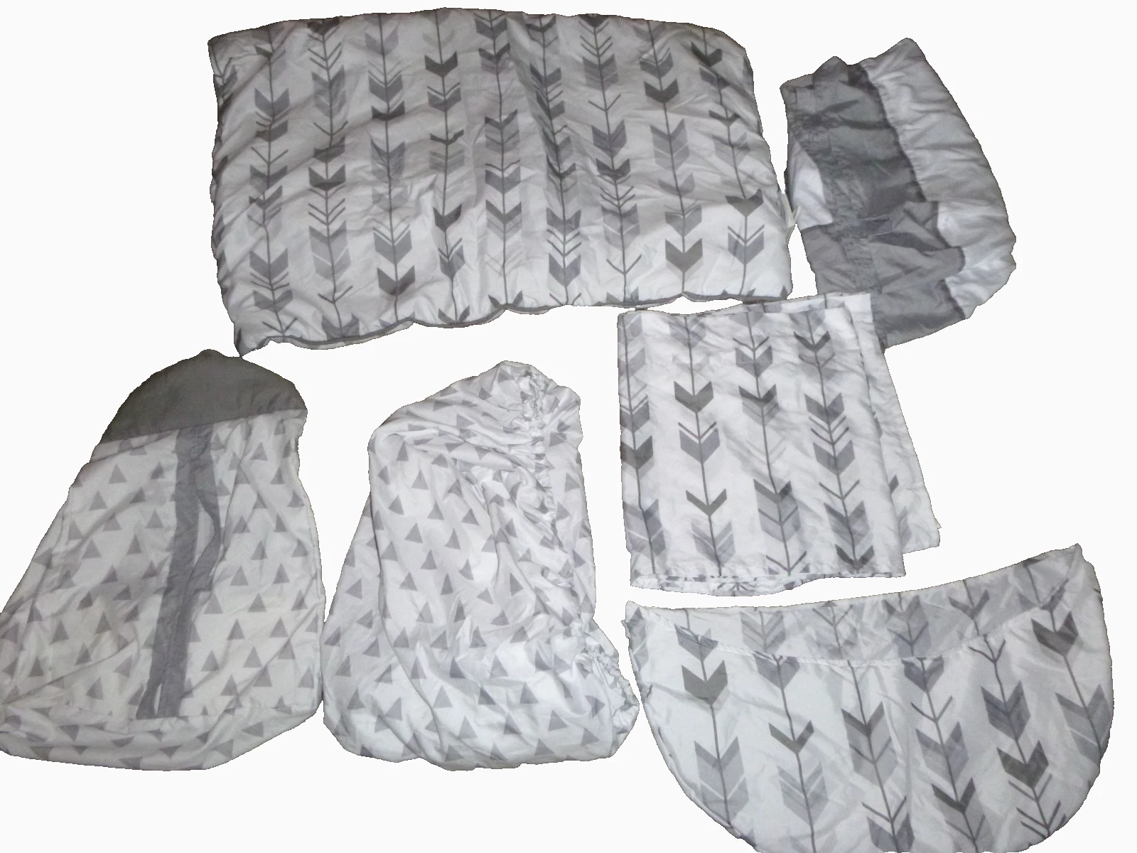 Sweet JoJo Designs 7 Piece Crib Bedding Set Baby Boy Arrow Gray
Opens in a new window or tab