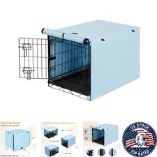Water Resistant Polyester Dog Crate Cover - Stylish 48" Large Dog Protection