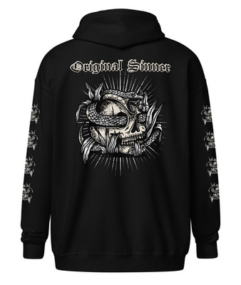 Original Sinner | Zipper Heavy Hoodie | Kustom Kulture Hot Rod Style