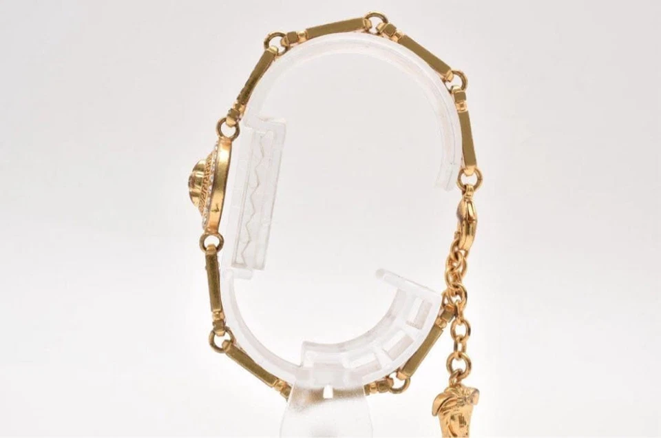 Versace Medusa золотой браслет с камнями и стразами для женщин - Изображение 3 из 4