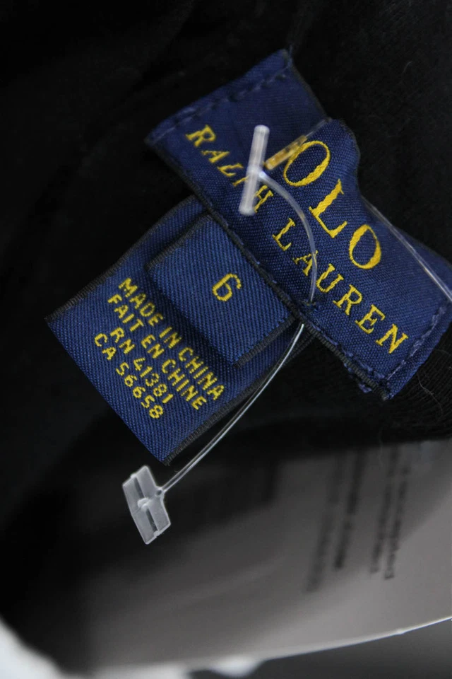 Polo Ralph Lauren Girls Collar Color Block Short Sleeve Dress Black Size 6 - Image 4 of 4