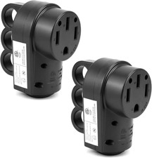 2 Pack 50 Amp Female RV Plug NEMA 14-50R Replacement Power Connector Camper RV X