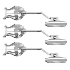 3Pcs Silver Metal Trumpet Lyre Clips Reusable Music Holders for Outdoor Marching