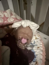 15 In Closed Eye Beauty Full Body Silicone Floppy Reborn  w magnetic pacifier. 