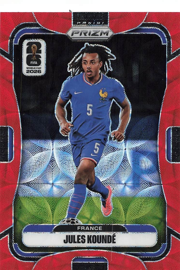 Jules Kounde 2026 Panini Prizm FIFA World Cup Choice Red Base /85 #41