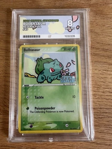 Pokémon TCG Bulbasaur Crystal Guardians Stamp 45/100 Rev Holo ACE 8 Vintage NM