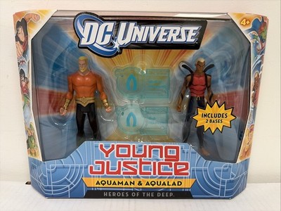 DC Universe Young Justice 2-Pack Aquaman Aqualad Heroes of the Deep, 2011, MISB