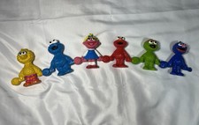 Vintage 1994 Sesame Street Connect  Count Tyco Figures Set 6 Jim Henson