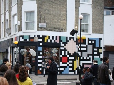 Photo A3 Constructive Lives, Golborne Road Kensal Town A rather gaudy gi c2010
