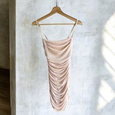 Cream Ruched Dress