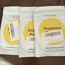 3 Packs Dopamine Patches: 30 Mental Wellness Patches Each Pack 3 Month Supply