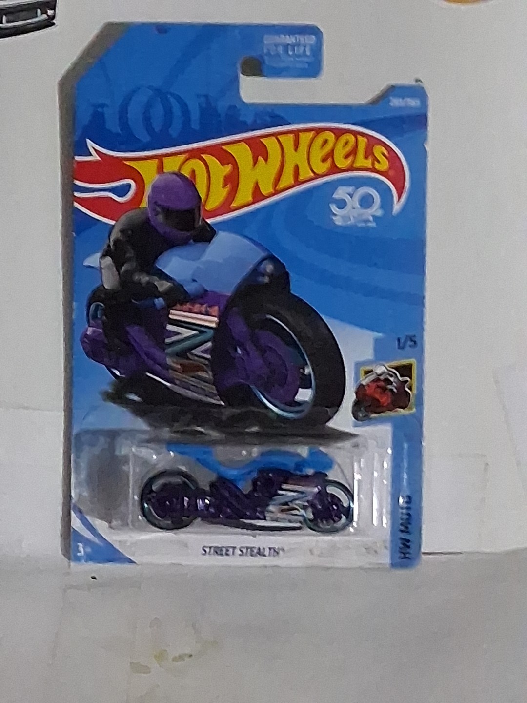 2018 Hot Wheels Street Stealth  Hw Moto Blue  1/5 B2
