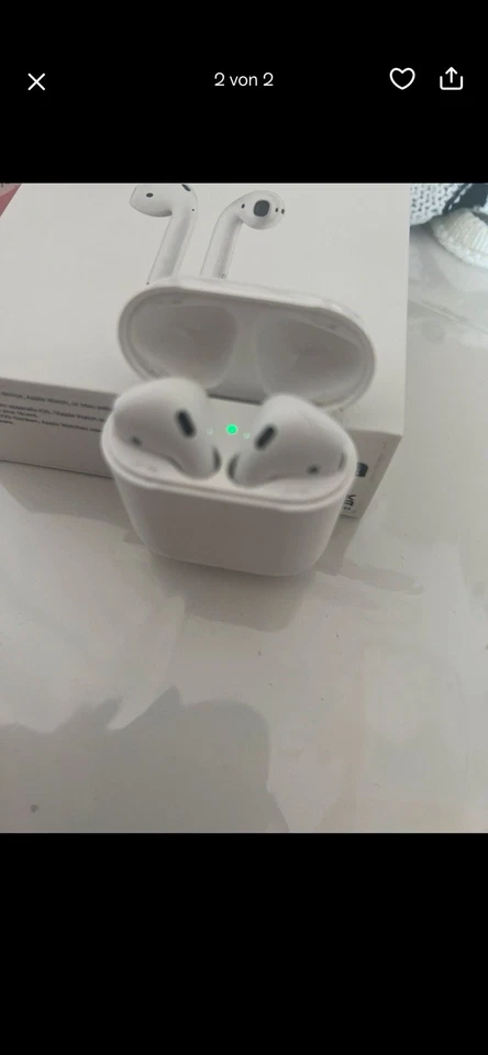Apple AirPods 2. Generation mit Ladecase - Weiß - Bild 2 von 2