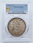 1878 8TF Morgan Silver Dollar PCGS AU53 Gold Shield Label - T323
