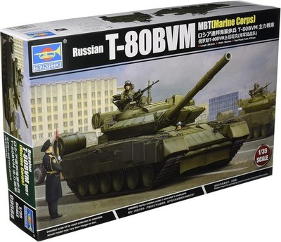 Trumpeter 09588 1:35 Russian T-80BVM Marine Corps Main Battle Tank Plastic Kit